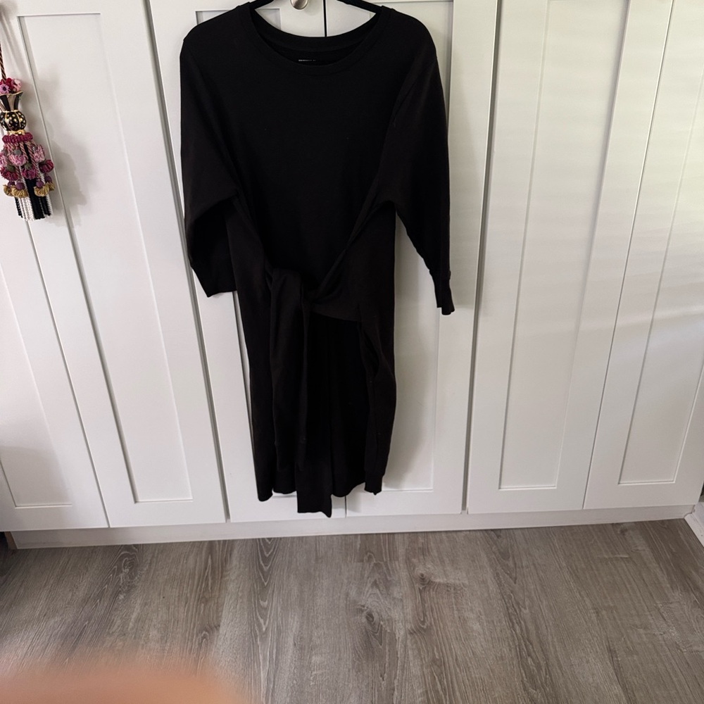 Universal Standard Black Wrap Misa Dress